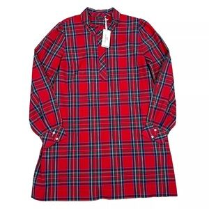 Christmas plaid vineyard vines dress
